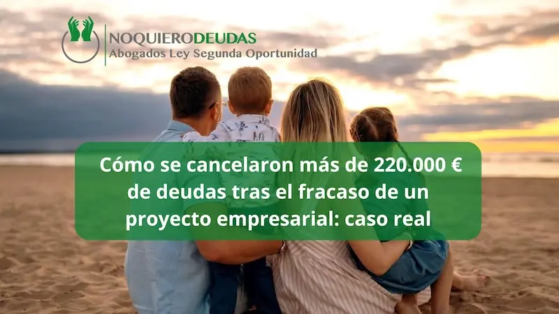 cancelar deudas tras un fracaso de un proyecto empresarial